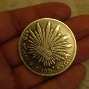 Mexico 1888 silver 8 reales Coin